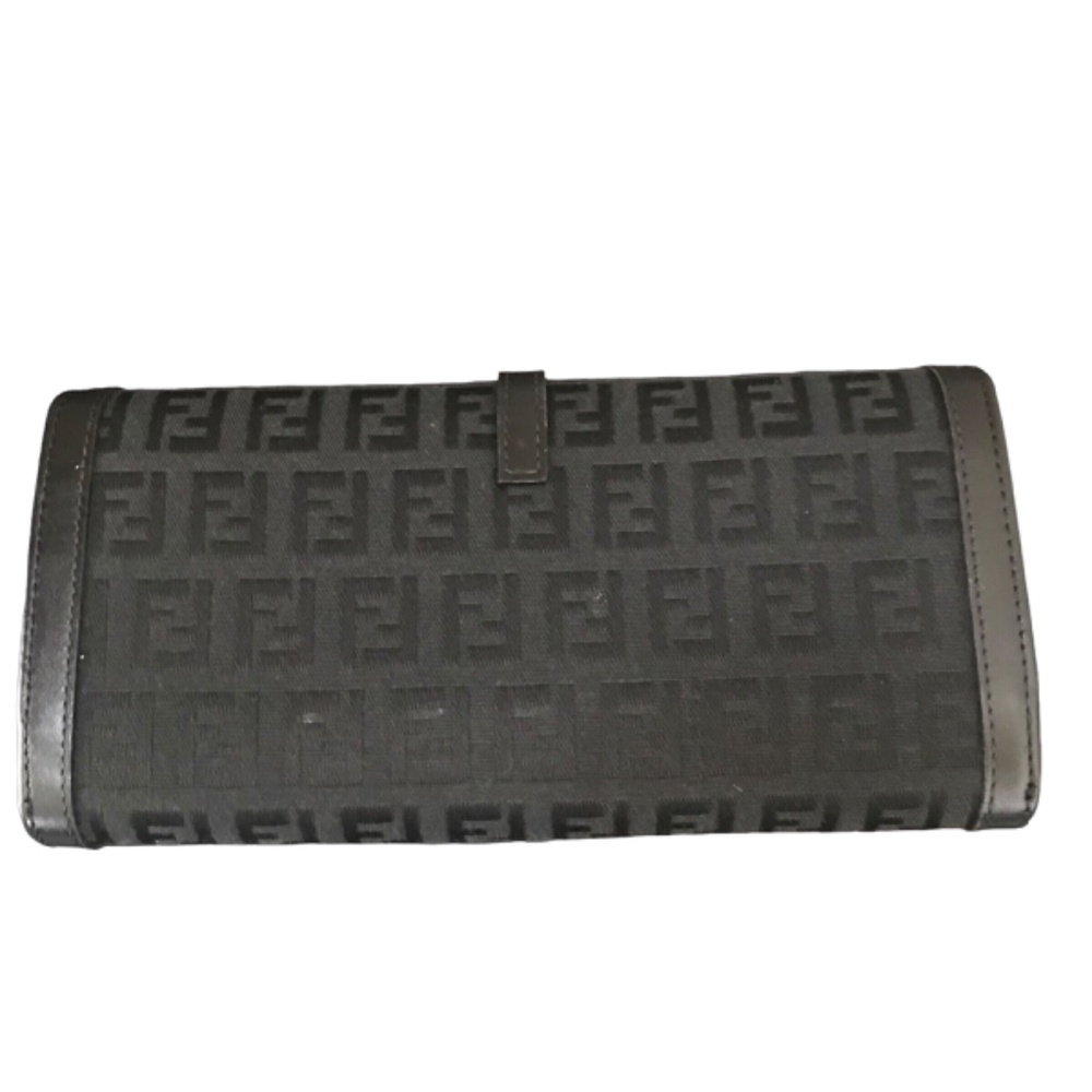 Authentic Fendi Zucca Black Wallet NWOT - Picture 2 of 11